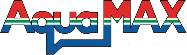 AquaMAX emblem for hot water heaters, proudly serving Noosa and surrounding areas
