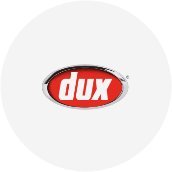 Dux logo for hot water systems servicing Noosa