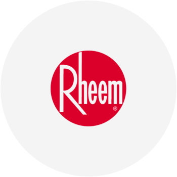 Rheem logo for hot water systems servicing Noosa