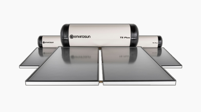 Solar hot water system with rooftop panels, perfect for Noosa homes