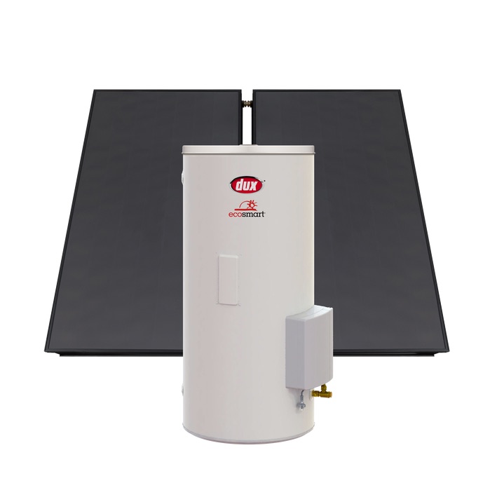Dux EcoSmart Boosted Solar Hot Water 250L with 2 Panels